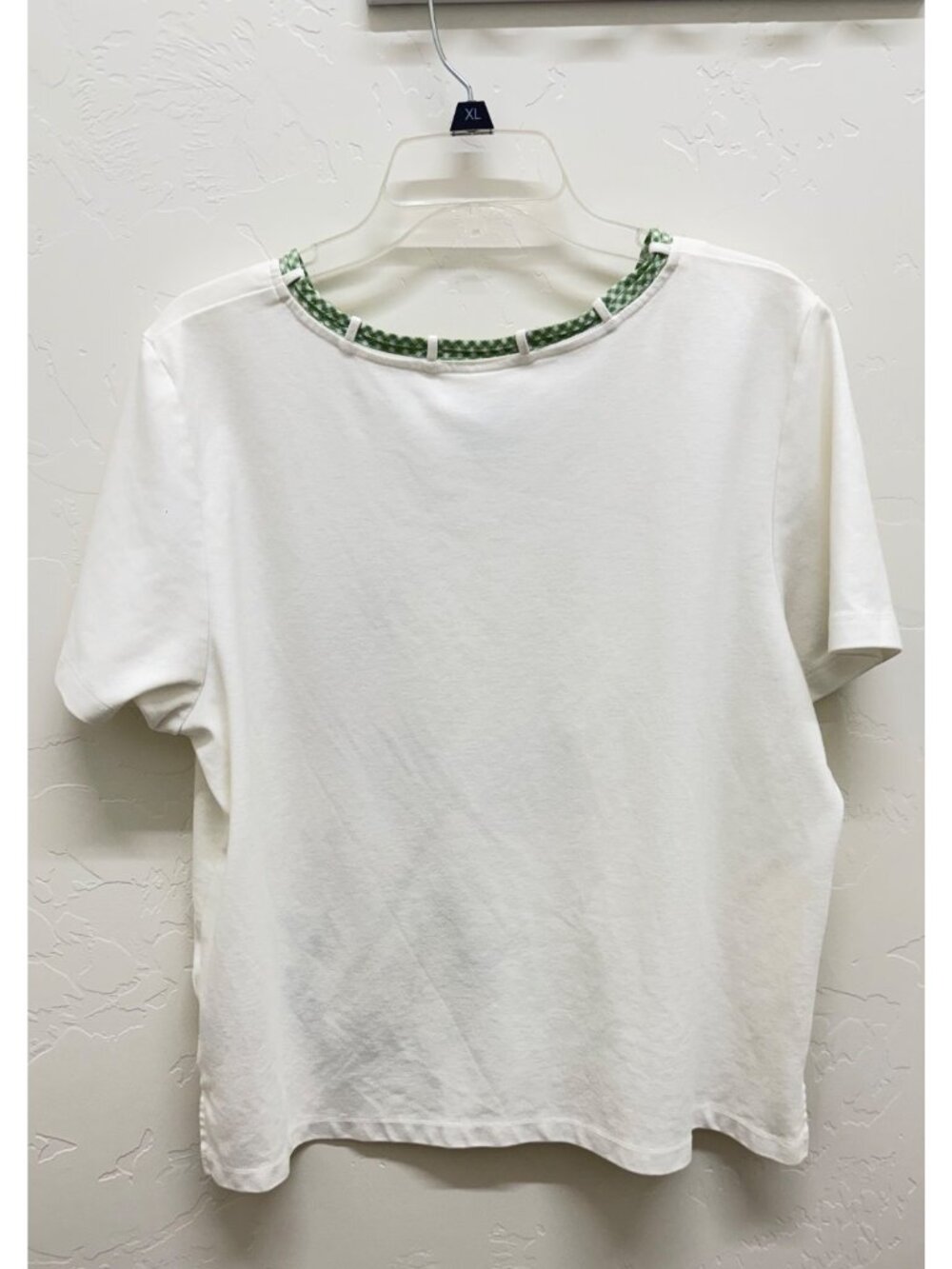 Alfred Dunner White Floral Embroidered Top – Short Sleeve, XL - Picture 2 of 6